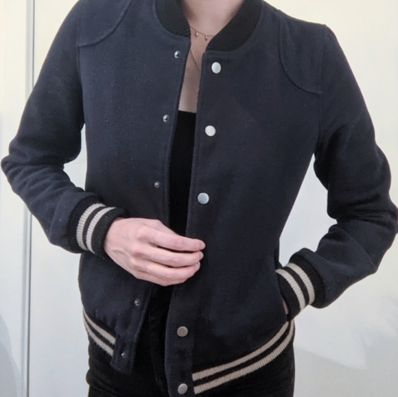 BDG navy blue bomber jacket - Picture 3 of 3